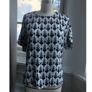 H&M Greyhound Patterned Blouse